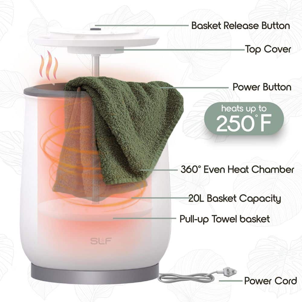 Unbranded 20L WHITE AC POWERED BUCKET TOWEL WARMER TW100 (3)