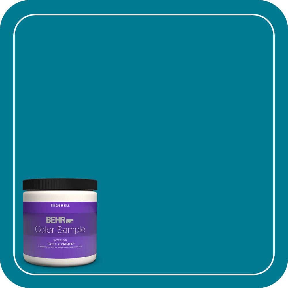 BEHR PREMIUM PLUS 8 oz. #520B-7 Havasu Eggshell Enamel Interior Paint & Primer Color Sample