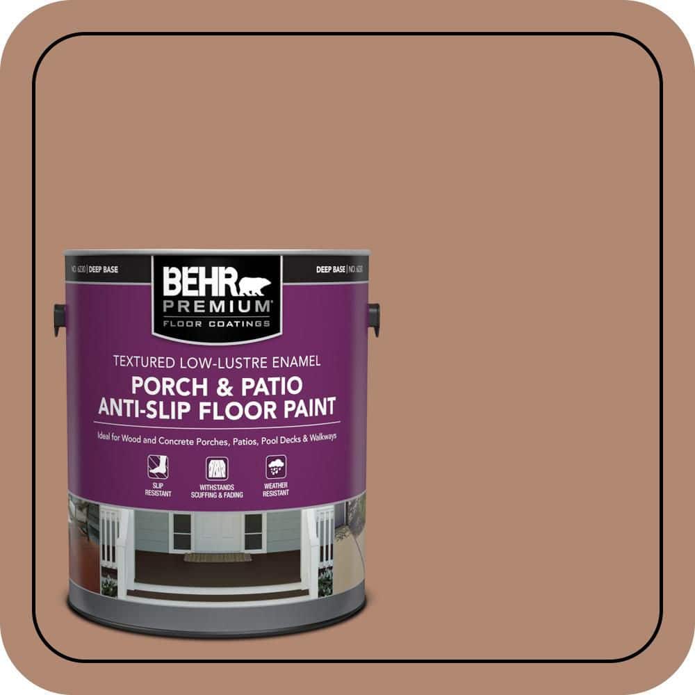 BEHR PREMIUM 1 gal. #S200-5 Minestrone Textured Low-Lustre Enamel Interior/Exterior Porch and Patio Anti-Slip Floor Paint