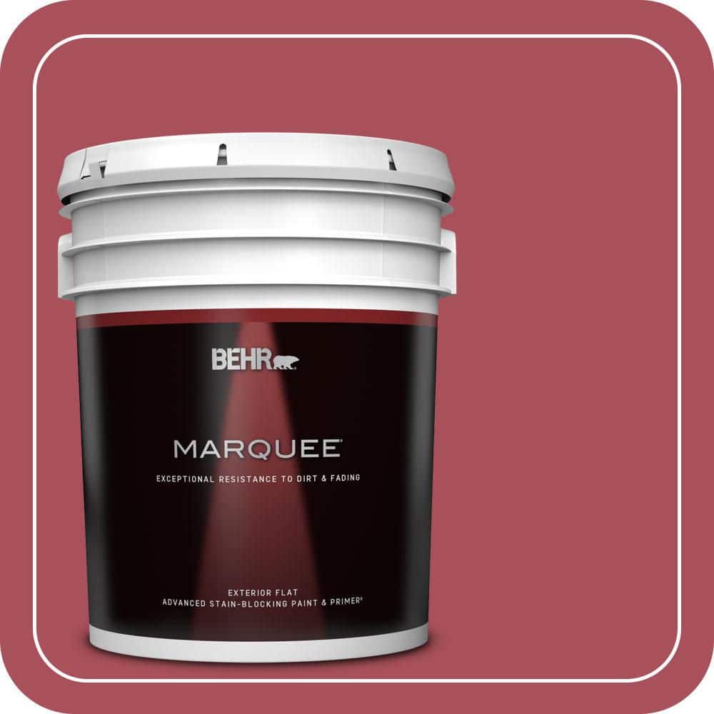 BEHR MARQUEE 5 gal. #T13-18 Ski Patrol Flat Exterior Paint & Primer