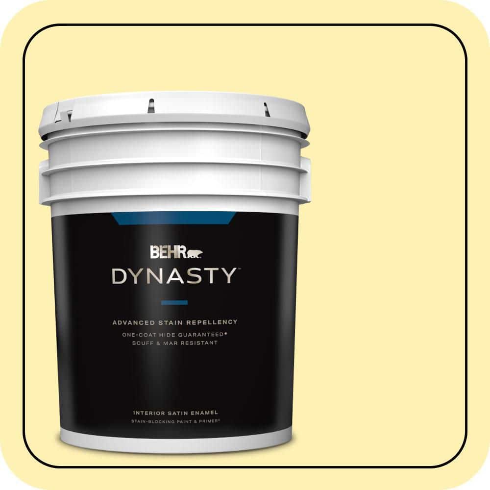 BEHR DYNASTY 5 gal. #P310-3 Firefly Satin Enamel Interior Stain-Blocking Paint & Primer