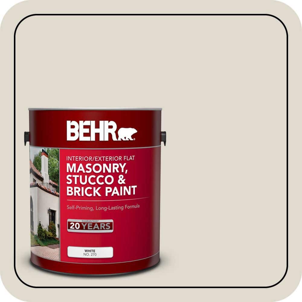 BEHR 1 gal. #MS-48 Misty Cove Flat Interior/Exterior Masonry, Stucco and Brick Paint (1)