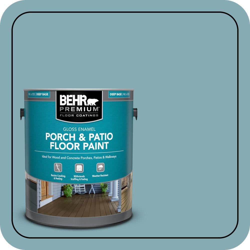 BEHR PREMIUM 1 gal. #S450-4 Crashing Waves Gloss Enamel Interior/Exterior Porch and Patio Floor Paint
