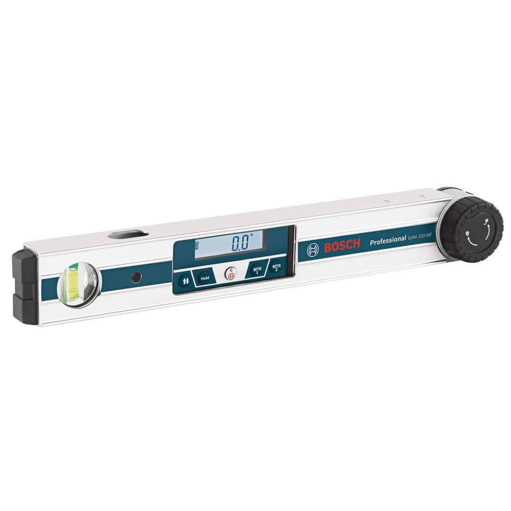Bosch Miter Finder Digital Angle Finder Features Miter Cut Calculator, Protractor and Level with Carrying Case (3)