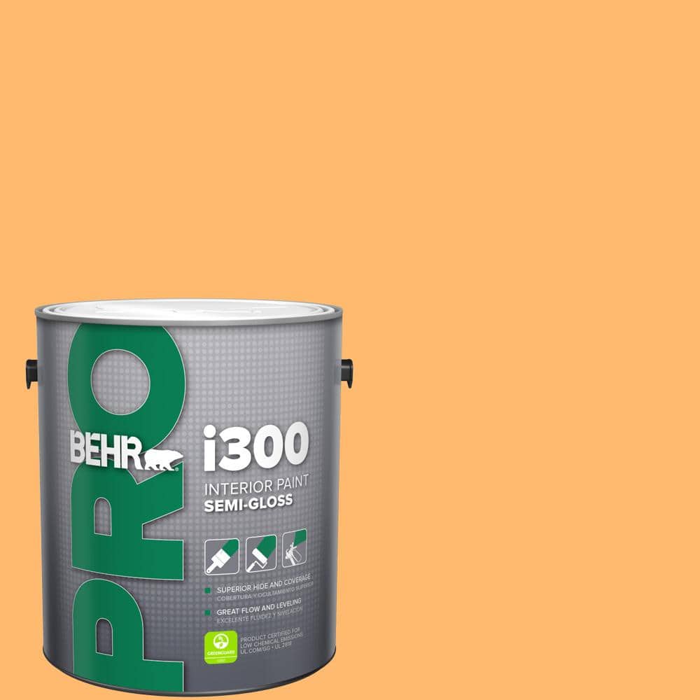 BEHR PRO 1 gal. #P240-5 Cheese Puff Semi-Gloss Interior Paint