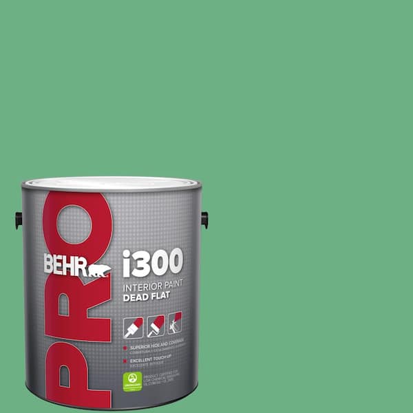 BEHR PRO 1 gal. #P410-5 Lily Pads Dead Flat Interior Paint (2)