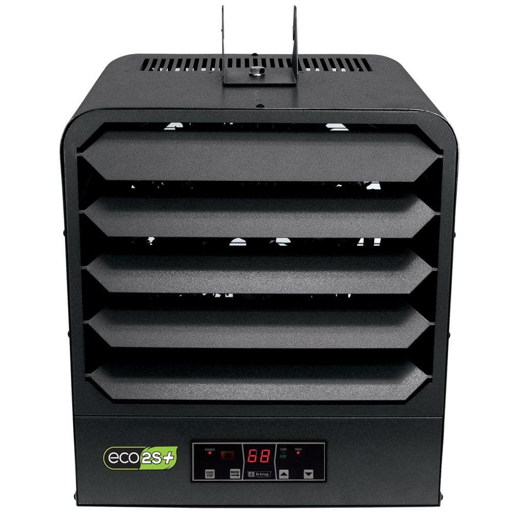 King Electric KB ECO2S+ 240-Volt 5 kW 1 PH Control Electronic 2-Stage Unit Heater with Remote Sensor (2)