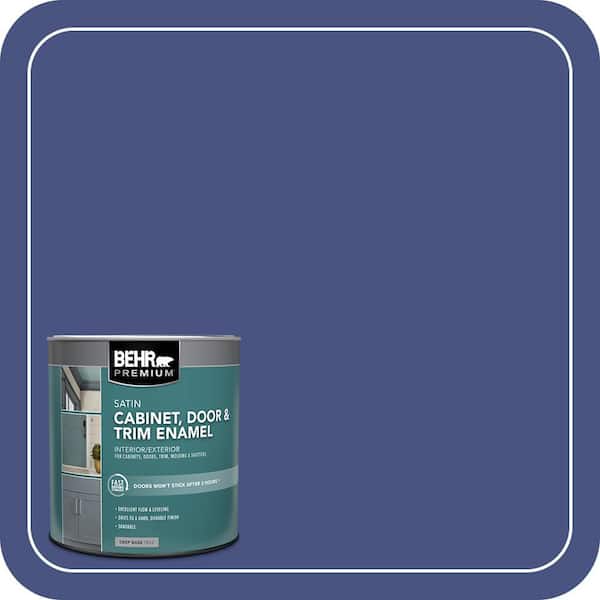 BEHR PREMIUM 1 qt. #PPU15-02 Mozart Satin Enamel Interior/Exterior Cabinet, Door & Trim Paint (2)