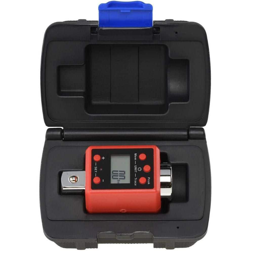 NEIKO 3 /8 in. Digital Gauge Torque Adapter, 14.7-99.6 ft. lb. Alert Signals Torque Setting