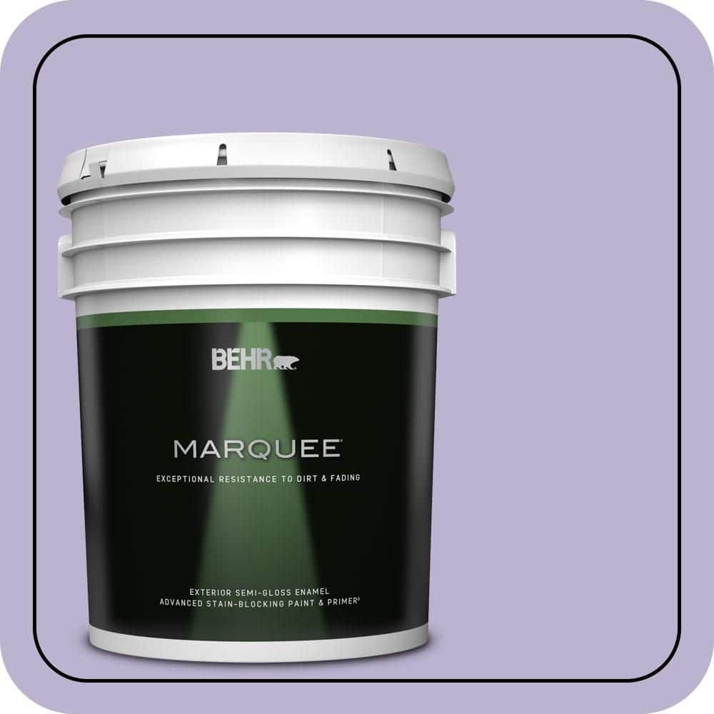 BEHR MARQUEE 5 gal. #M560-3 Grape Hyacinth Semi-Gloss Enamel Exterior Paint & Primer