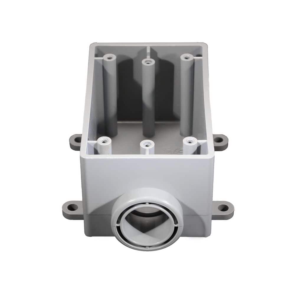Cantex .5 in. 1-Gang 22.5 cu. in. PVC FSE Half Box Conduit Fitting for Cantex PVC Conduits