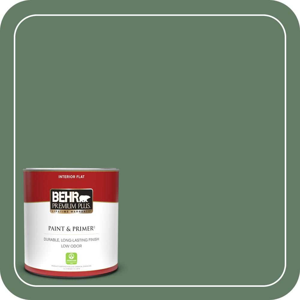 BEHR PREMIUM PLUS #S410-6 Greener Pastures Interior/Exterior Paint & Primer Color Sample