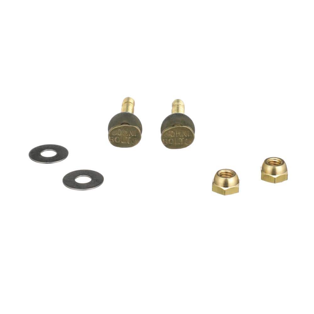Hercules Johni-Bolts 5/16 in. x 2-1/4 in. Brass Toilet Bolts (3)