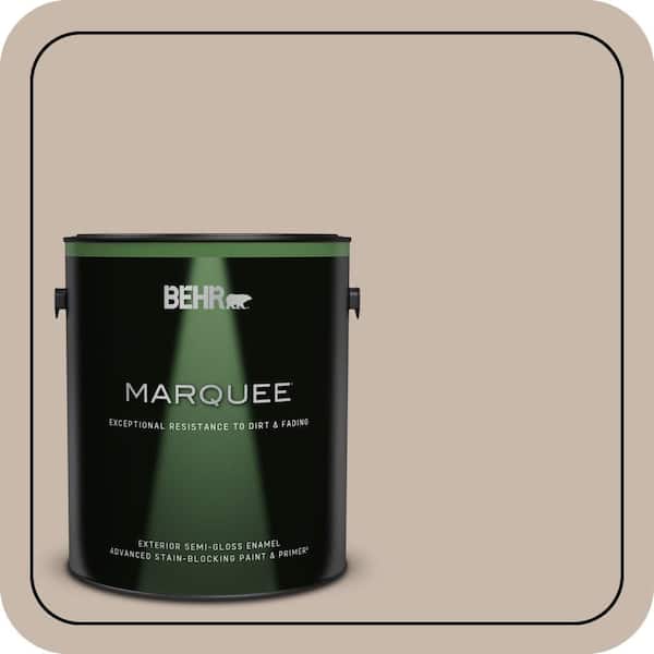 BEHR MARQUEE 1 gal. #N230-3 Armadillo Semi-Gloss Enamel Exterior Paint & Primer (2)