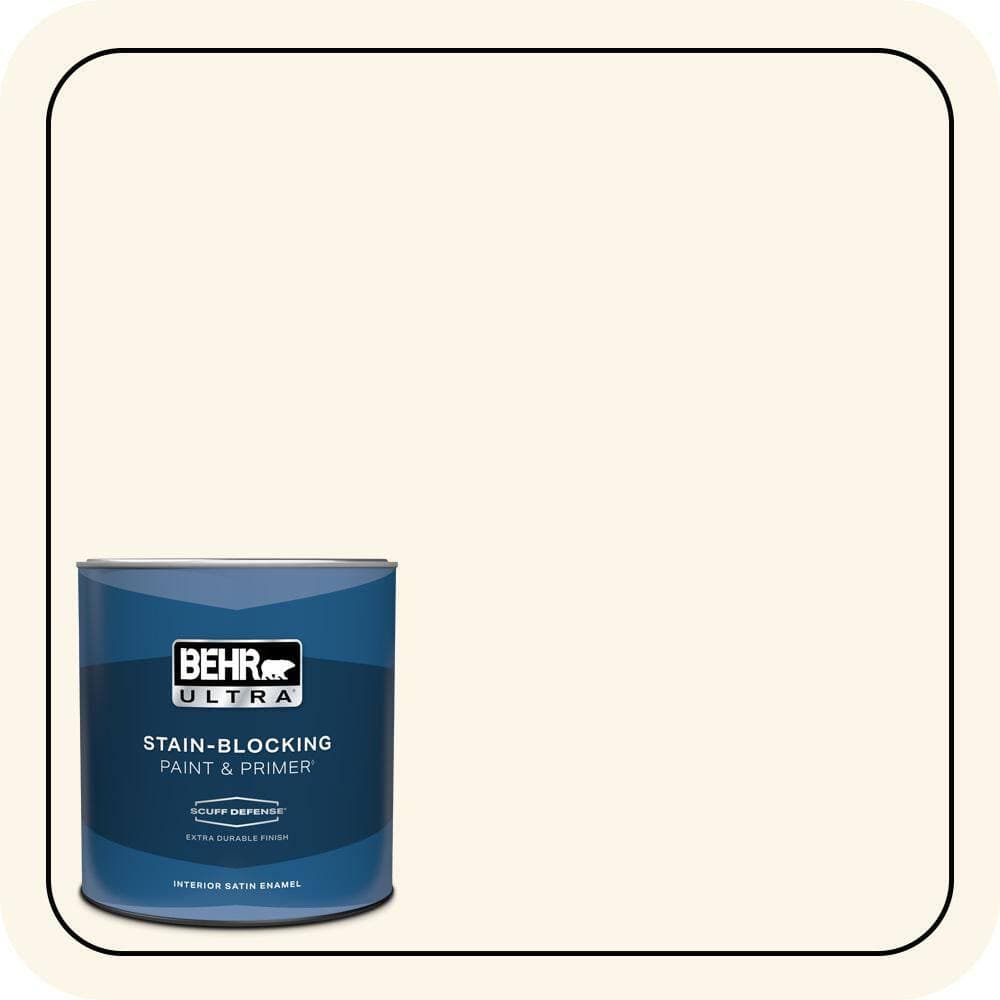 BEHR ULTRA 1 qt. #PWN-21 Fragrant Jasmine Extra Durable Satin Enamel Interior Paint & Primer