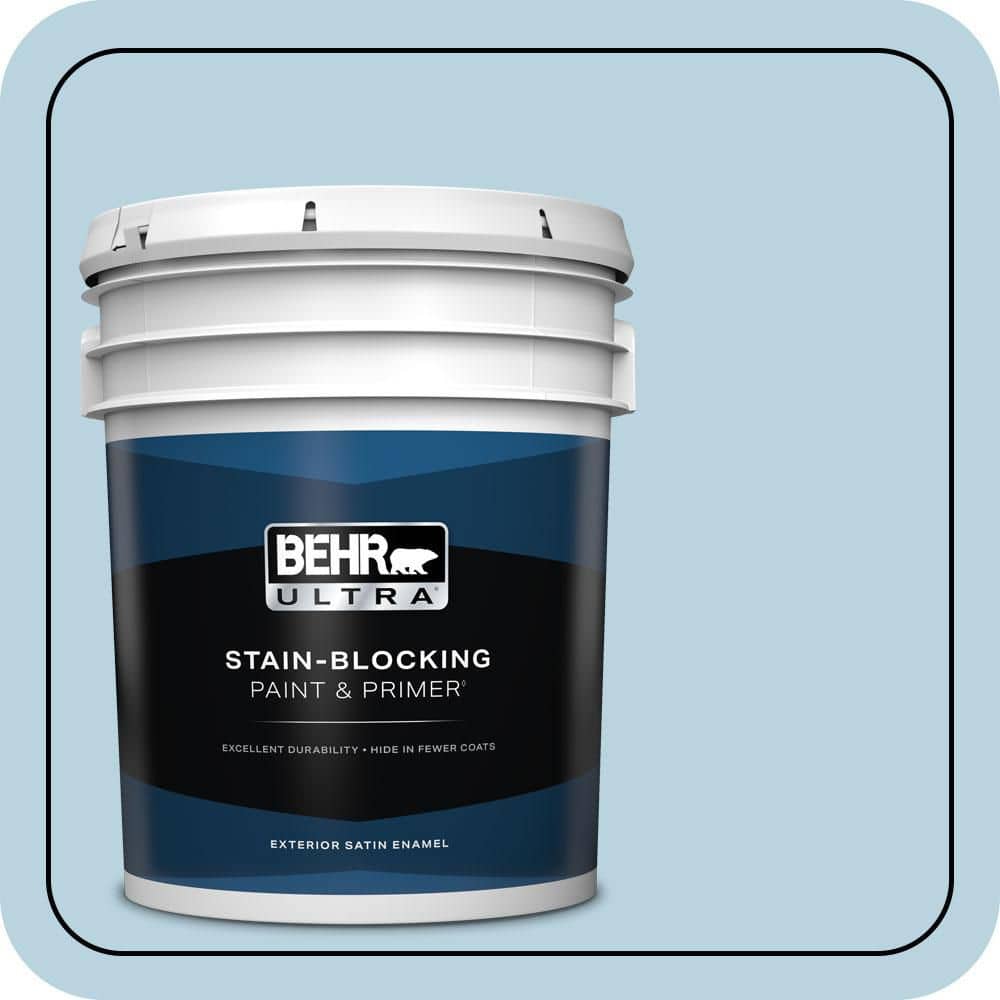 BEHR ULTRA 5 gal. #PPU14-16 Millstream Satin Enamel Exterior Paint & Primer