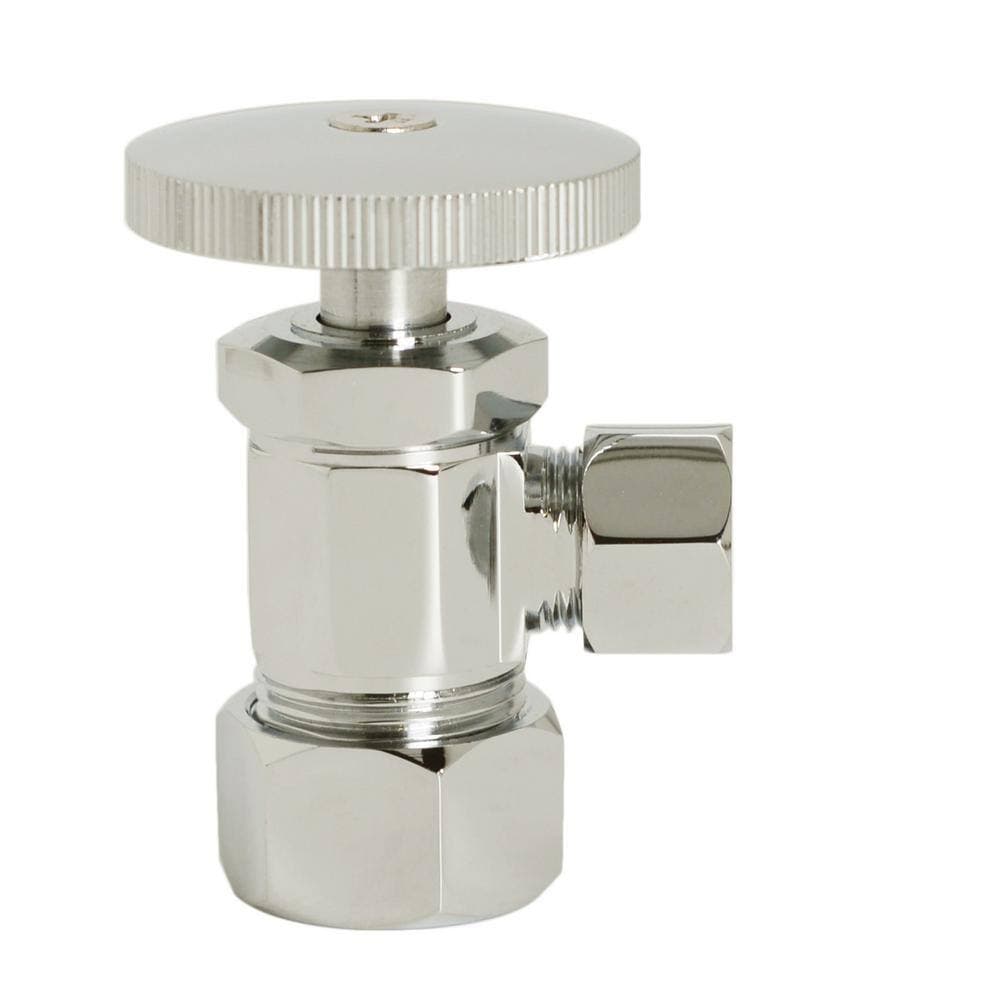 Westbrass 5/8 in. 3/8 in. OD Corrugated Riser Supply Line Kit with 1/4-Turn Round Handle Angle Valve (3)