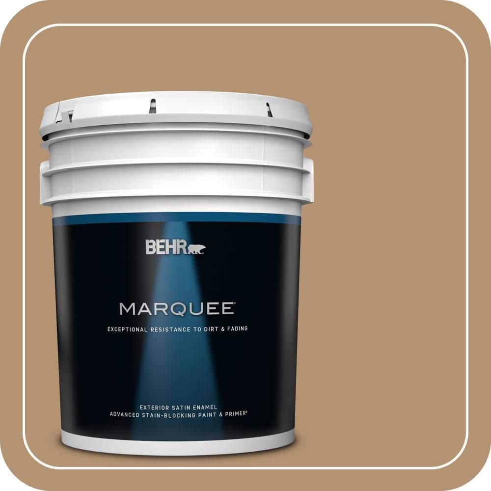 BEHR MARQUEE 5 gal. #QE-30 Keystone Satin Enamel Exterior Paint & Primer