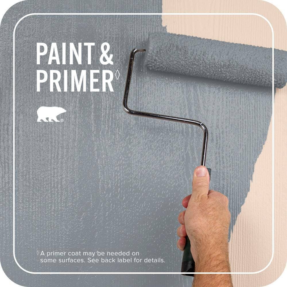 BEHR PREMIUM PLUS 1 qt. #MQ5-21 Radiant Silver Flat Exterior Paint & Primer (3)