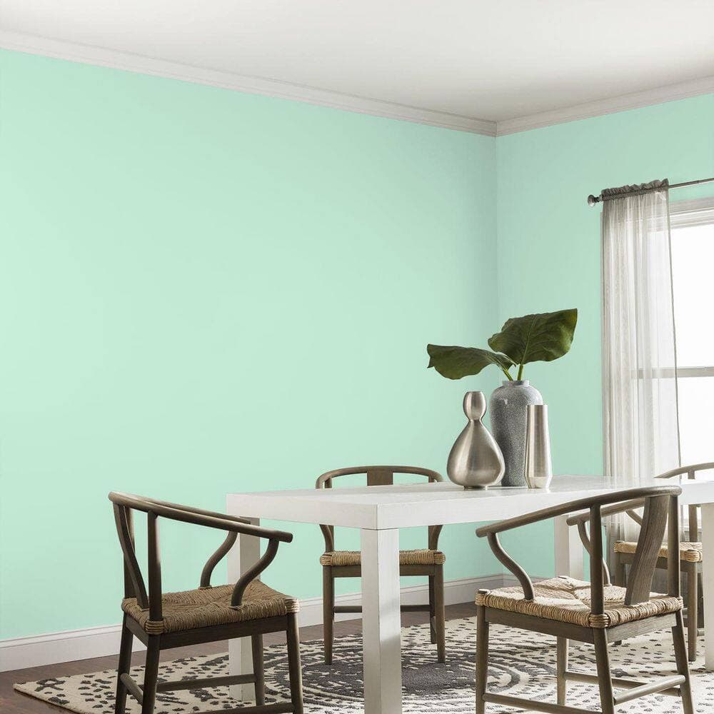 Glidden Ultra-Hide 1 gal. PPG1227-2 Sweet Pea Eggshell Interior Paint (4)