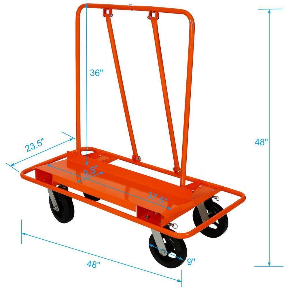 Miscool Ami Heavy-Duty Drywall Sheet Cart, Panel Dolly, Panel Service Cart  (2400 lbs. Load Capacity) (3)