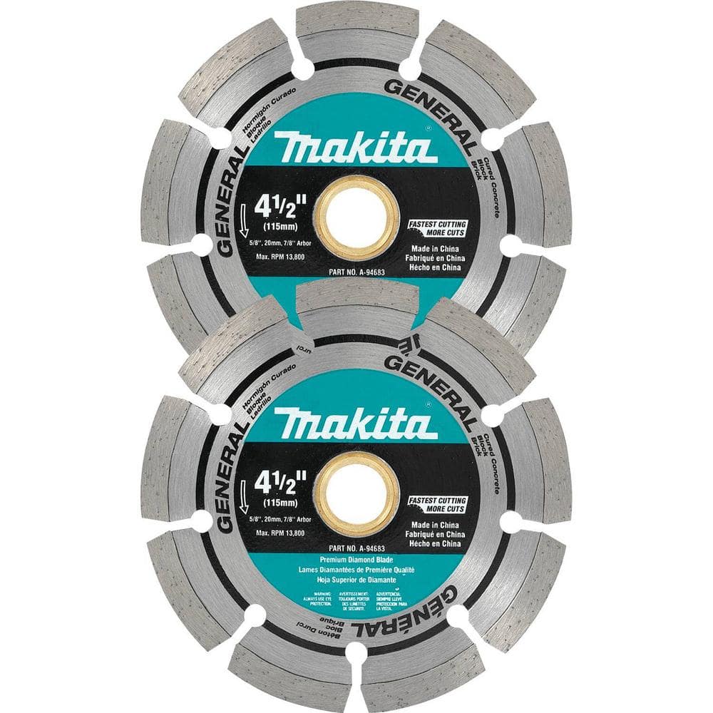 Makita 4-1/2 in. Segmented Diamond Blade (2-Pack) (1)
