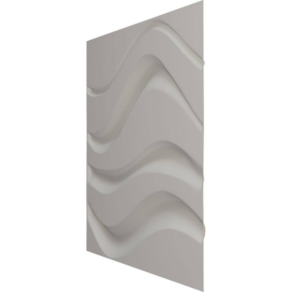 Ekena Millwork 19 5/8 in. 19 5/8 in. Wave EnduraWall Decorative 3D Wall Panel, (Covers Sq. Ft.) (4)