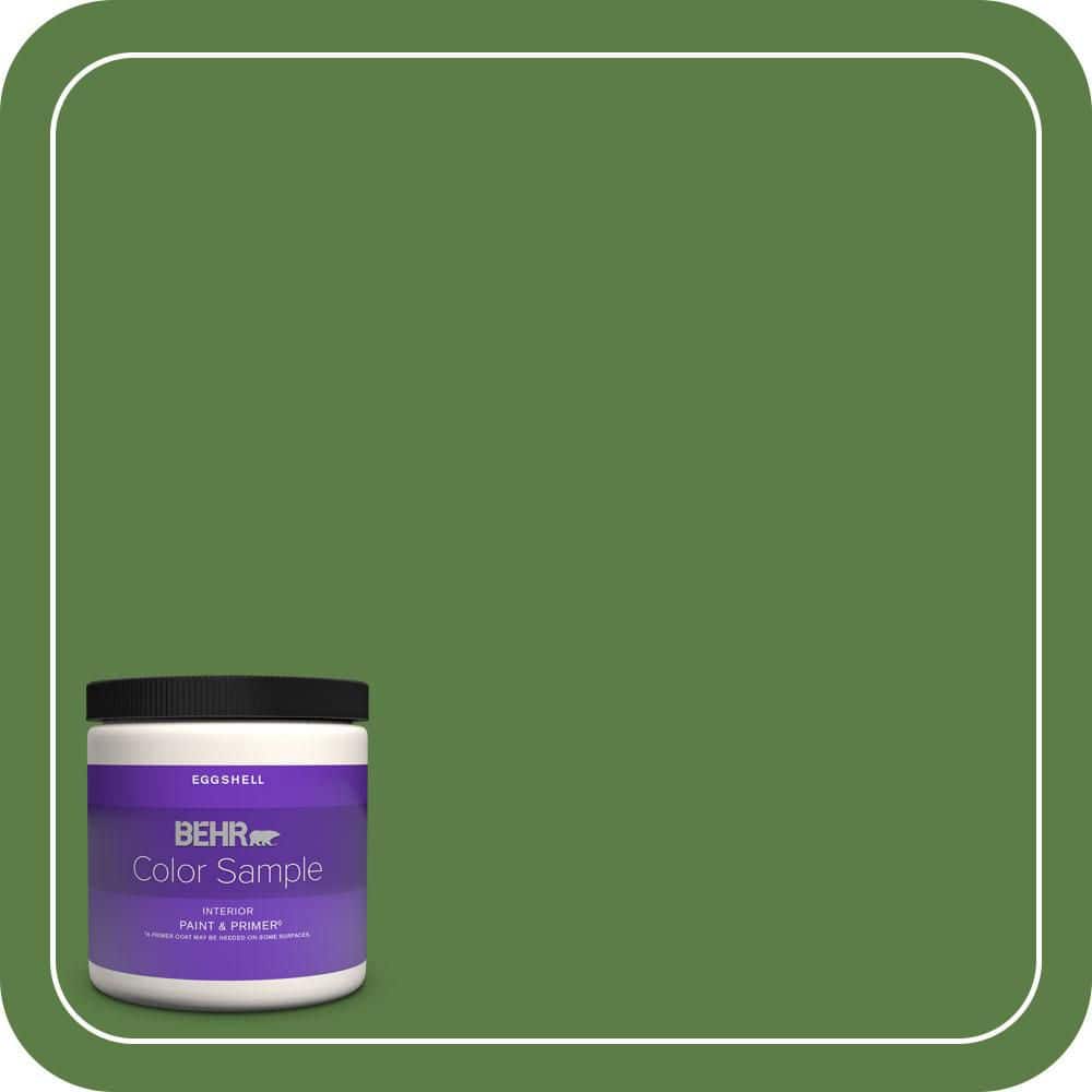 BEHR PREMIUM PLUS #440D-6 Grassy Field Enamel & Primer Color Sample (1)
