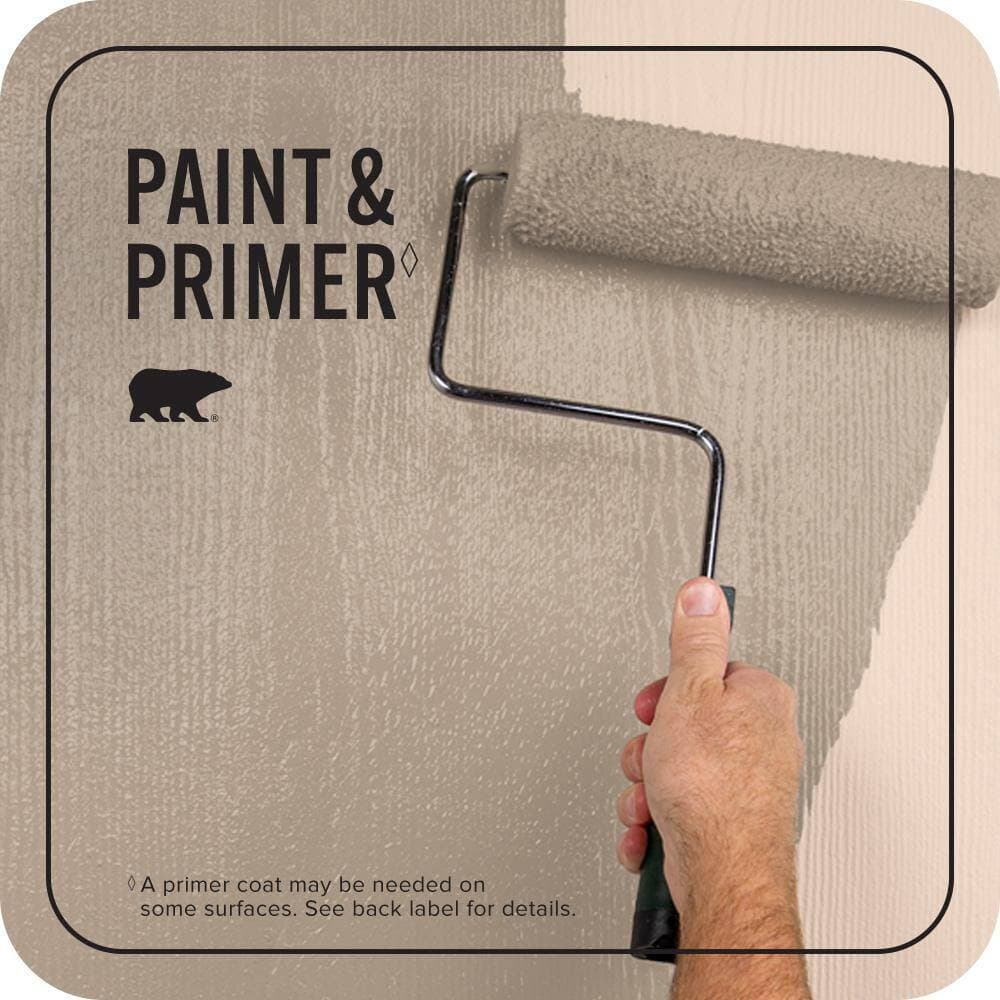 BEHR PREMIUM PLUS 1 qt. #700D-4 Brown Teepee Satin Enamel Exterior Paint & Primer (3)