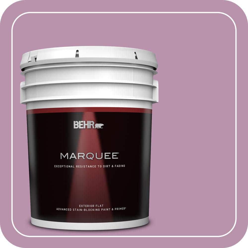 BEHR MARQUEE 5 gal. #680D-5 Bed of Roses Flat Exterior Paint & Primer
