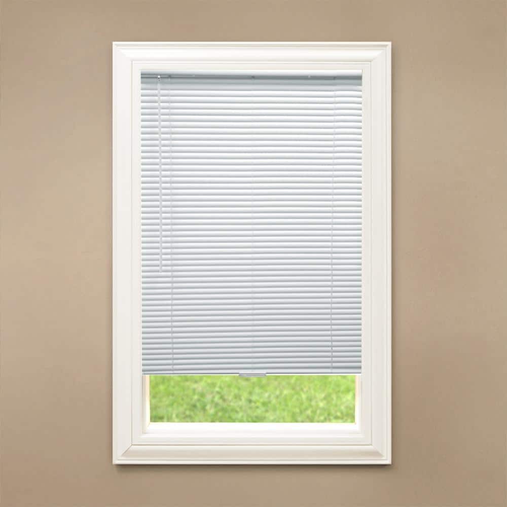 StyleWell Cut-to-Width White Cordless 1 in. Blackout Vinyl Mini Blind - 47 in. W x 72 in. L (3)