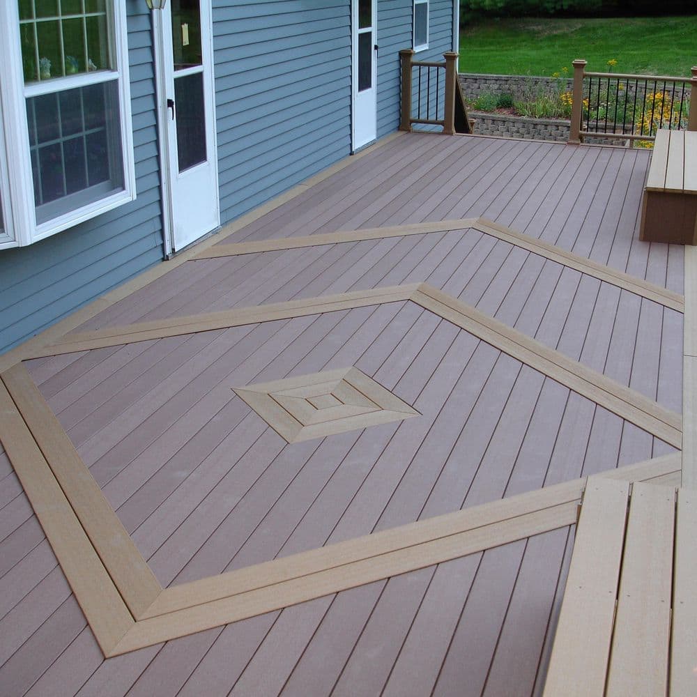 DuxxBak I.Dekk 12 ft. Perimeter Strip Rustic Red (2)