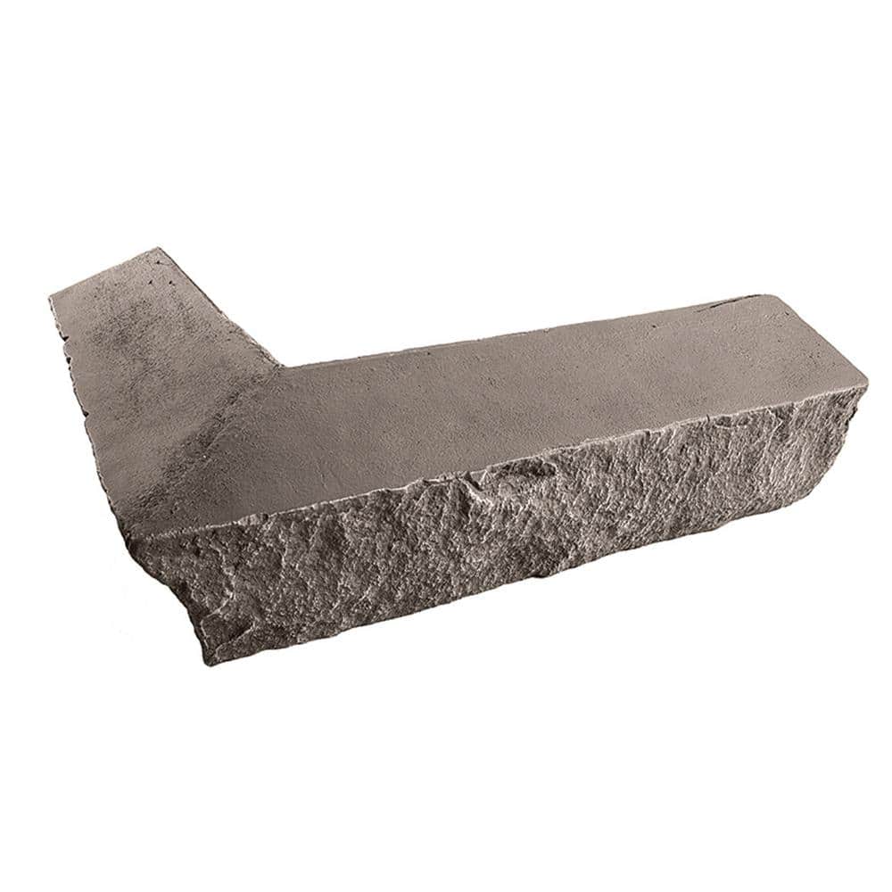 GenStone Stacked Stone Desert Sunrise 14 in. x 2 in. x 3.5 in. Faux Stone Siding Outside Corner Ledger