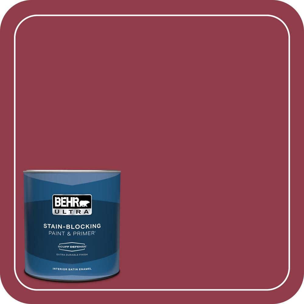 BEHR ULTRA 1 qt. #S-G-130 Luscious Extra Durable Satin Enamel Interior Paint & Primer