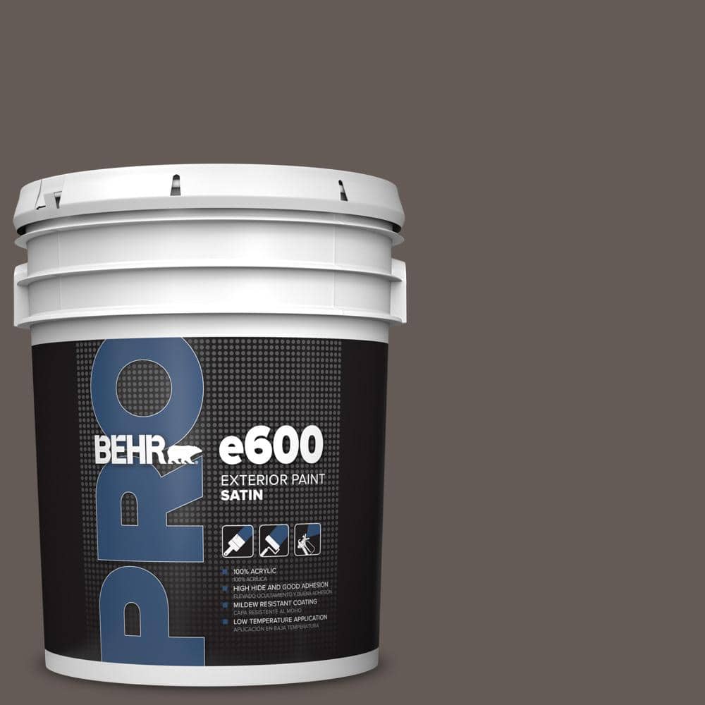 BEHR PRO 5 gal. #BXC-71 Wood Acres Satin Exterior Paint