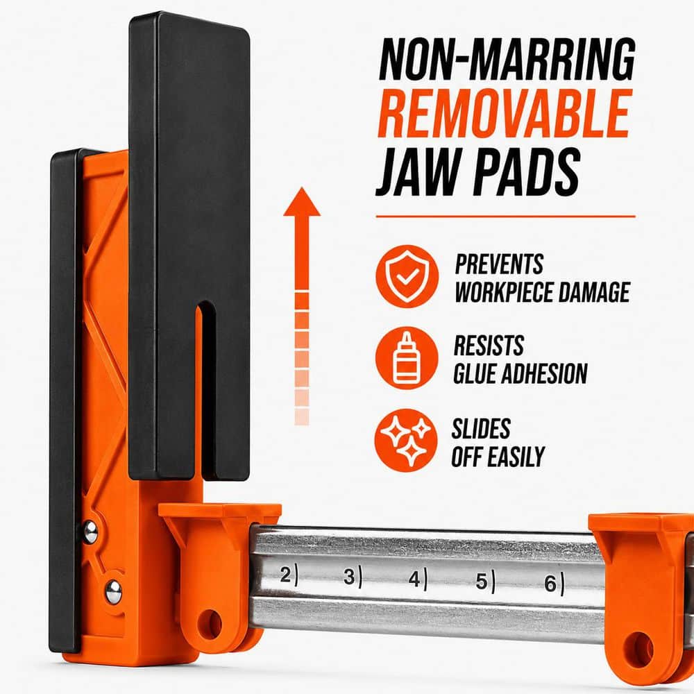 WEN 50 in. 2000 lbs. Parallel Jaw Clamp and Spreader Set, 2-Piece (3)