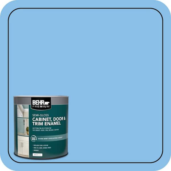BEHR PREMIUM 1 qt. #P510-3 Rhodes Semi-Gloss Enamel Interior/Exterior Cabinet, Door & Trim Paint (2)