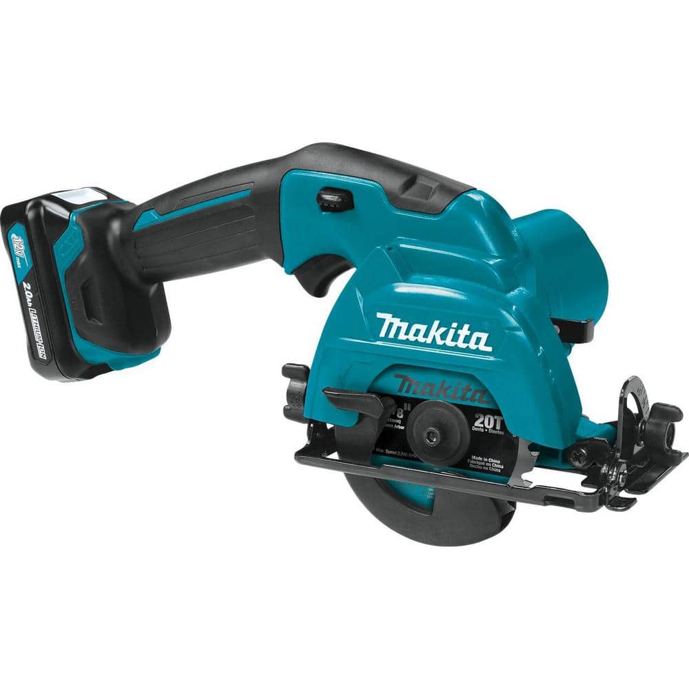 Makita 12V max CXT Lithium-Ion Cordless 3-3/8 in. Circular Saw Kit, Case (2.0Ah) (1)