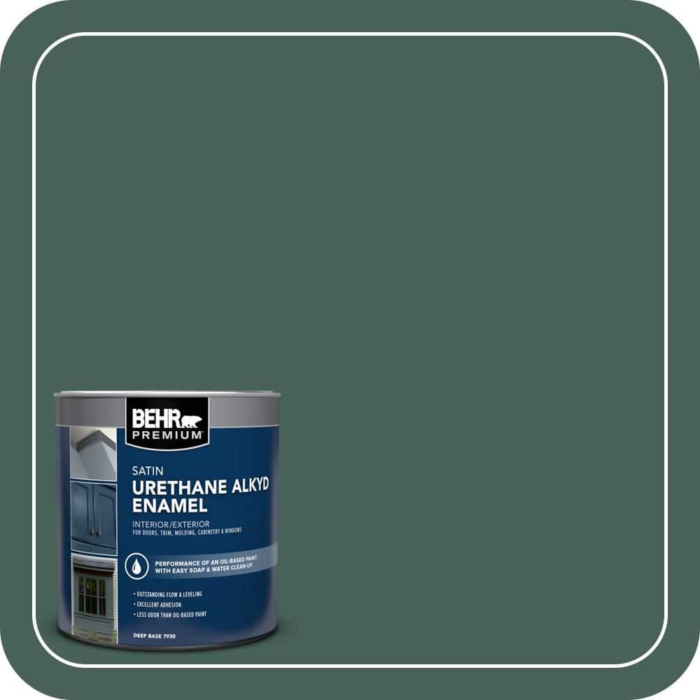 BEHR PREMIUM 1 qt. #T18-20 Equilibrium Satin Enamel Urethane Alkyd Interior/Exterior Paint