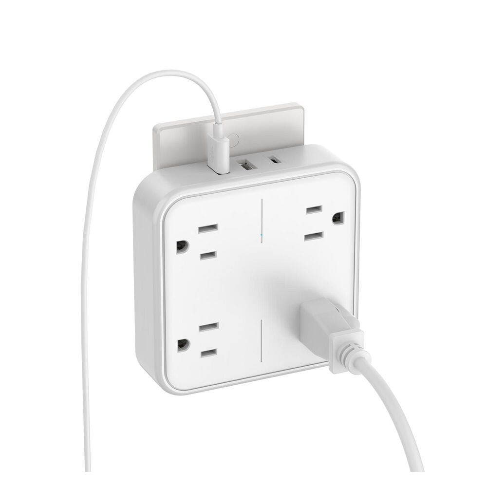 BIBIVIS Multi Plug Adapter with 4-Outlet Splitter and 3 USB (1 USB C), Multiple Plug Expander for Home Office Dorm Room (2)