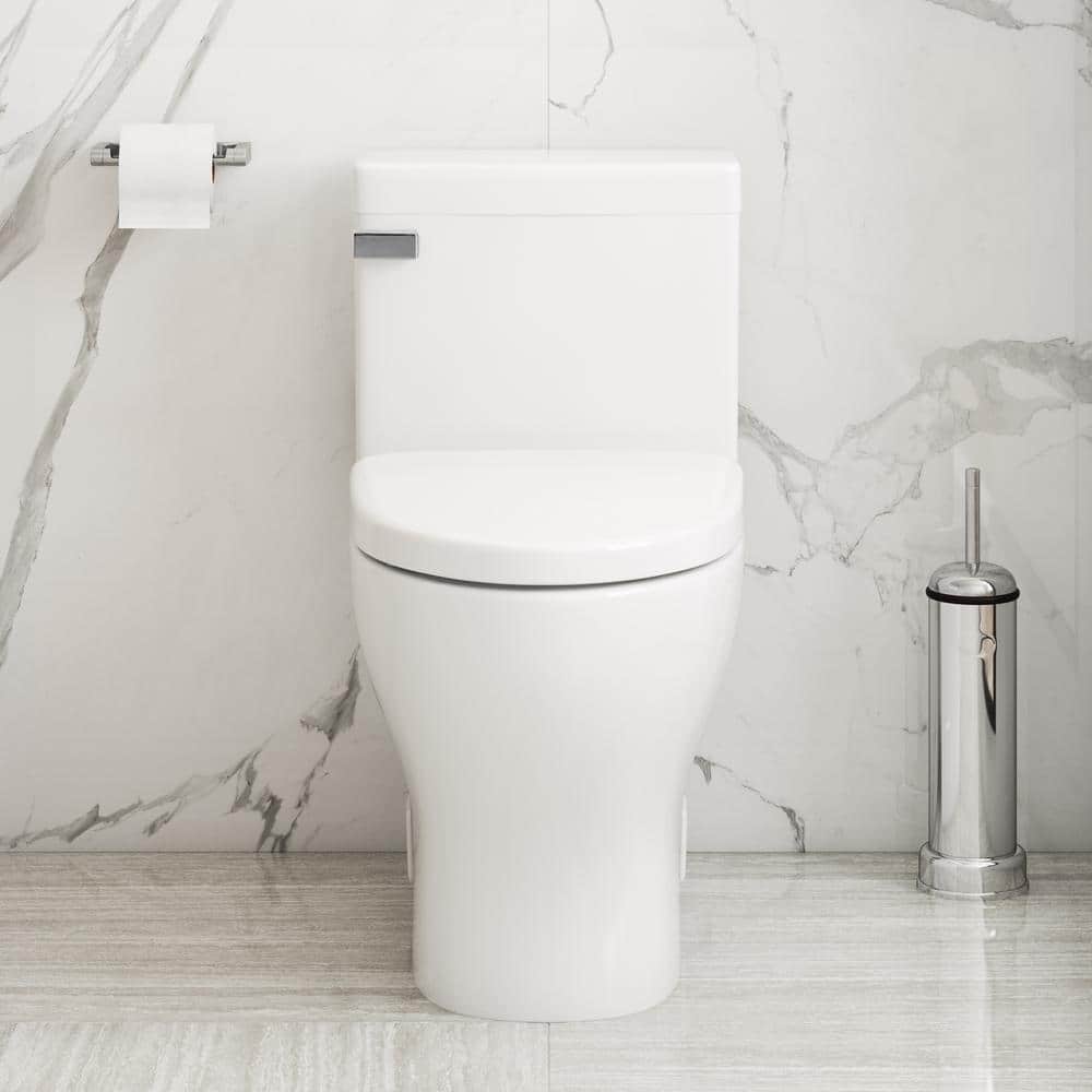 Icera Cadence 1-piece 1.28GPF Single Flush Compact- Toilet in, Seat Included (3)