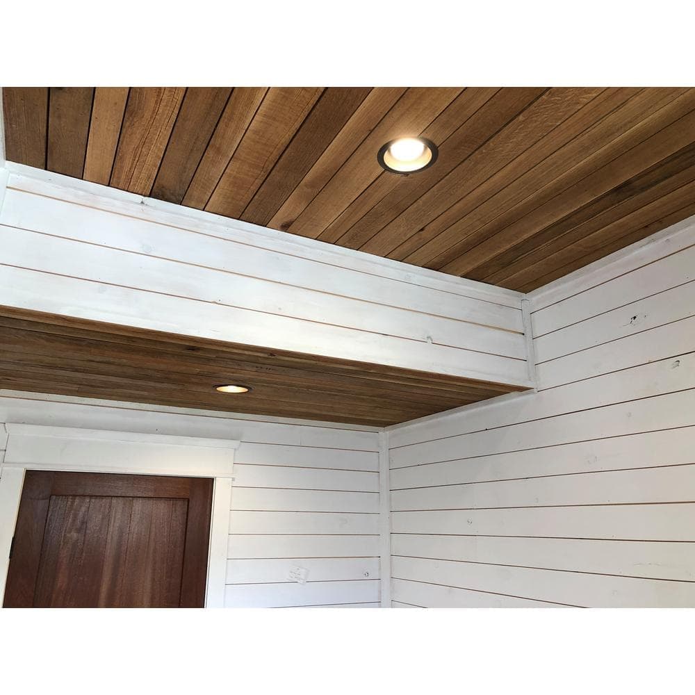 Vintage Timber 3/8 in. T x 4 ft. Random Width 3 in. - 5 in. W., 10 sq. ft. Quartersawn Barnwood Ceiling and Wall Planks (2)
