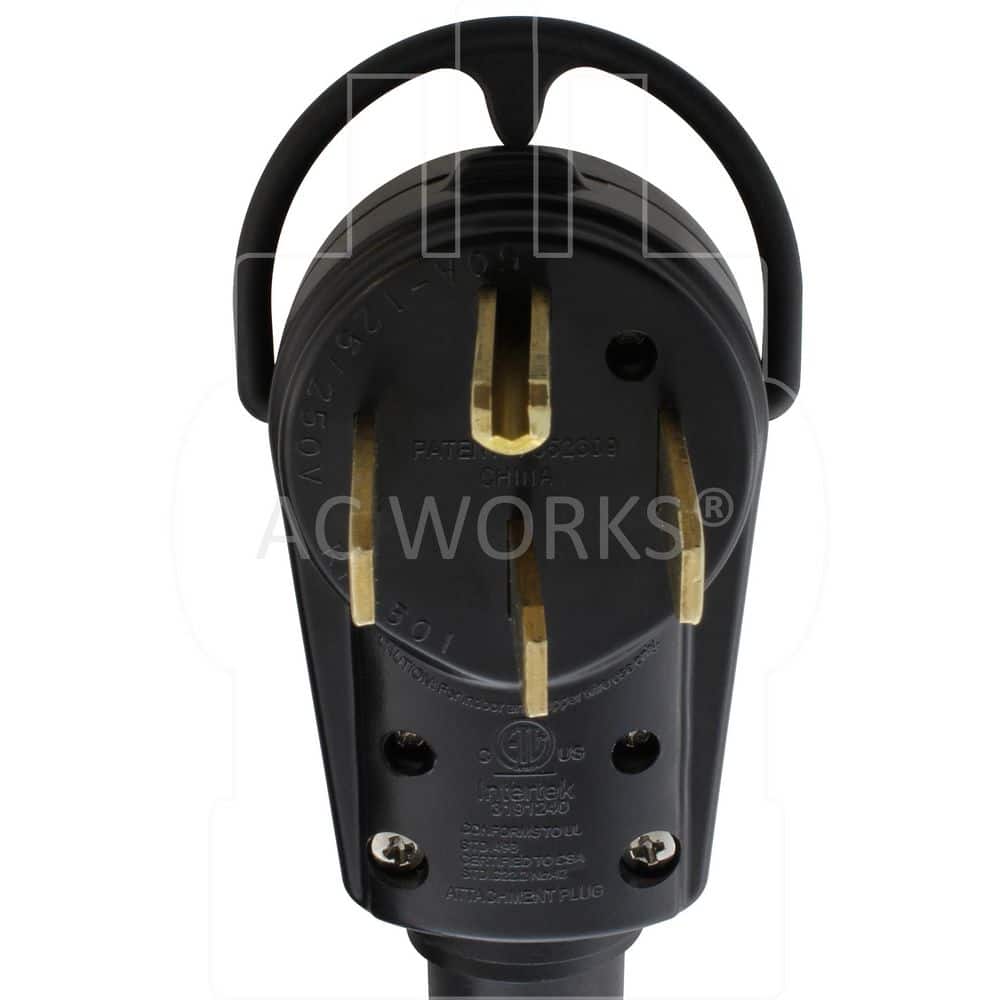 AC WORKS 50A Emergency Power Kit with SS2-50 Inlet Box & 25ft Power Cord (3)