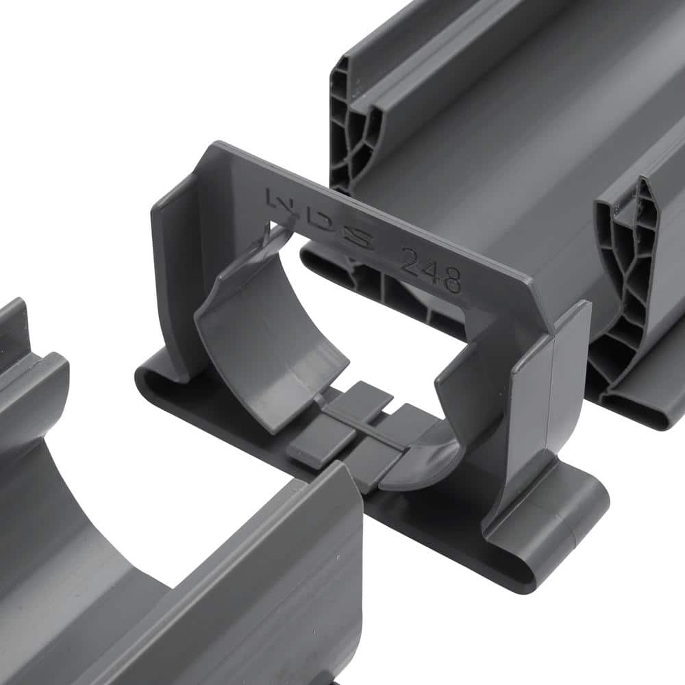 NDS 4 in. x 10 ft. Speed-D Channel Drain with Grate (4)