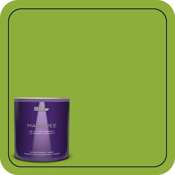 BEHR PREMIUM PLUS #420B-6 New Green Enamel Low Odor & Primer (4)