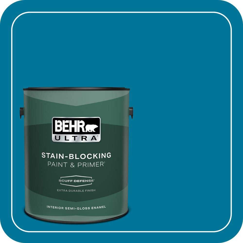 BEHR ULTRA 1 gal. #P490-7 Mayan Treasure Extra Durable Semi-Gloss Enamel Interior Paint & Primer