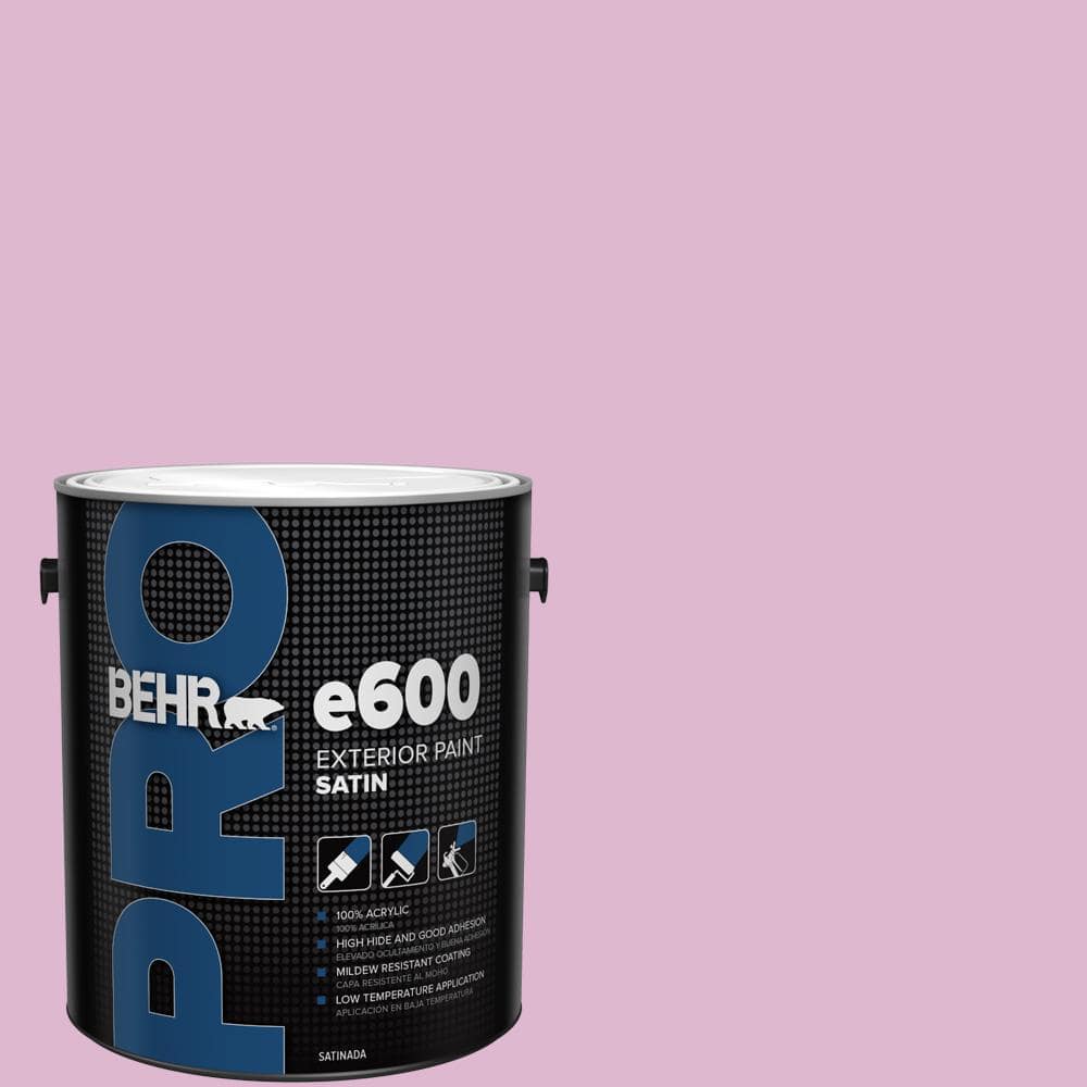 BEHR PRO 1 gal. #M120-3 Pink Wink Satin Exterior Paint
