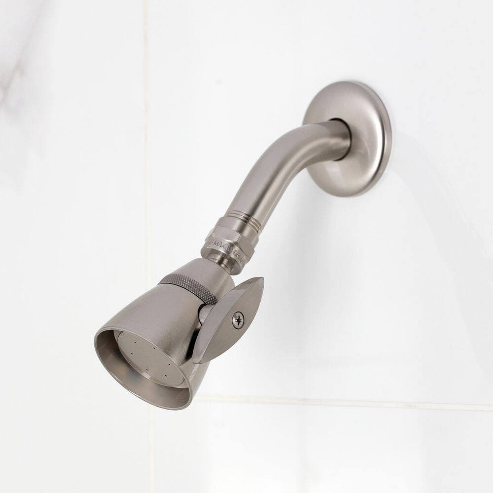 Kingston Brass Claremont 1-Handle Shower Faucet 1.8 GPM in Brushed Nickel (3)