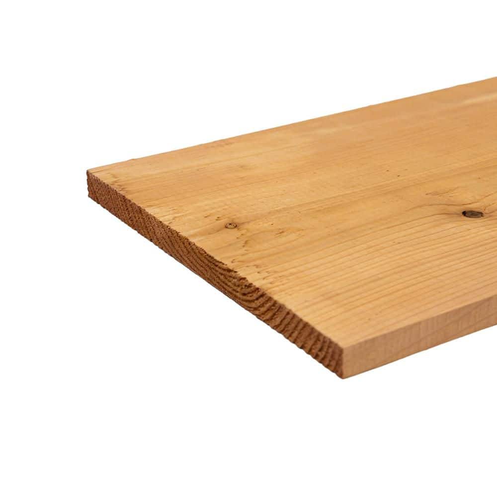 Unbranded 1 in. x 8 in. x 4 ft. Natural Western Red Cedar Board Appearance Grade S1S2E 8-Pieces Pack