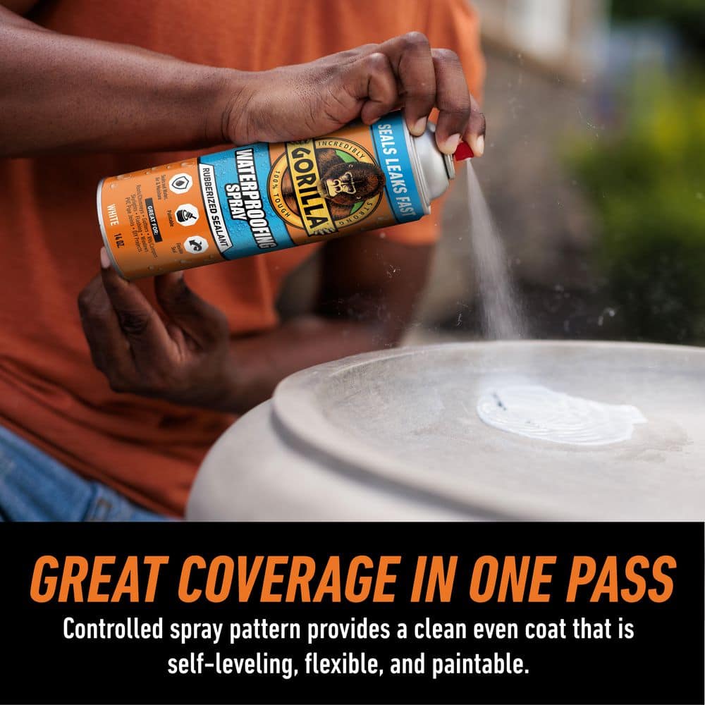 Gorilla Waterproof Patch and Seal Rubberized Sealant Spray Paint(Case of) (4)